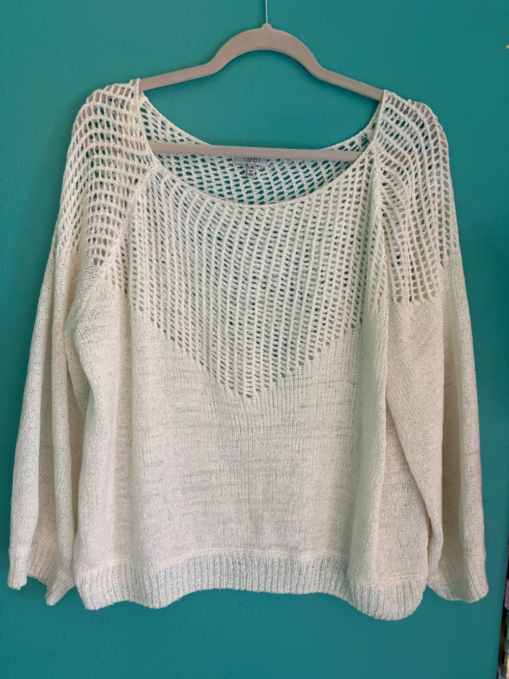 Tobi Braelin slouchy off shoulder sweater